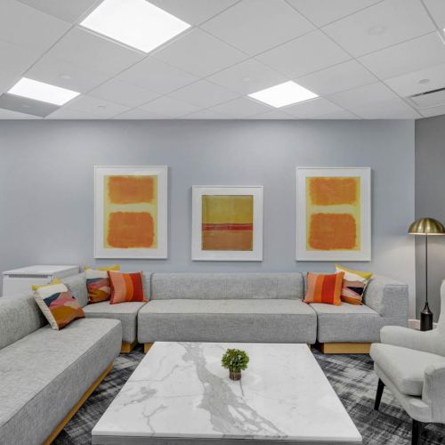 Lounge seating area