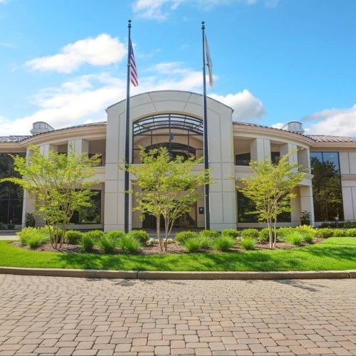 Main entrance and drive