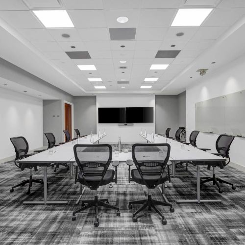 Classroom-style meeting room