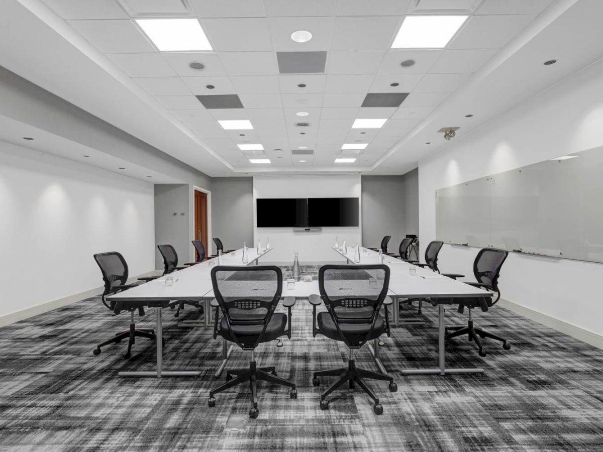 Classroom-style meeting room